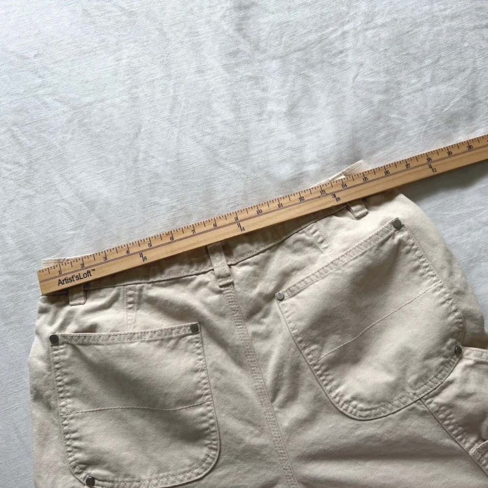 Banana Republic Straight Carpenter Pant Ecru Off White 32x34 S/409616